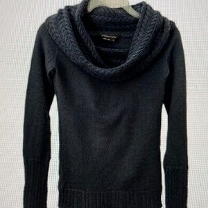 BCBGMaxazria Black Cowl Neck Sweater Small